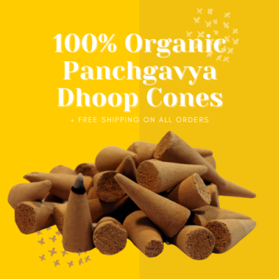 Organic natural dhoop cones